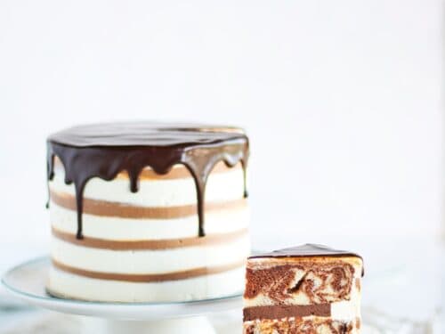 zebra 2 tier cake