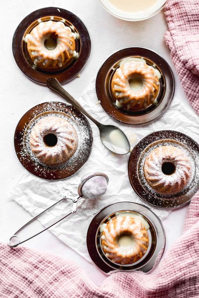 Pumpkin Spice Latte Mini Bundt Cakes Recipe - Reily Products