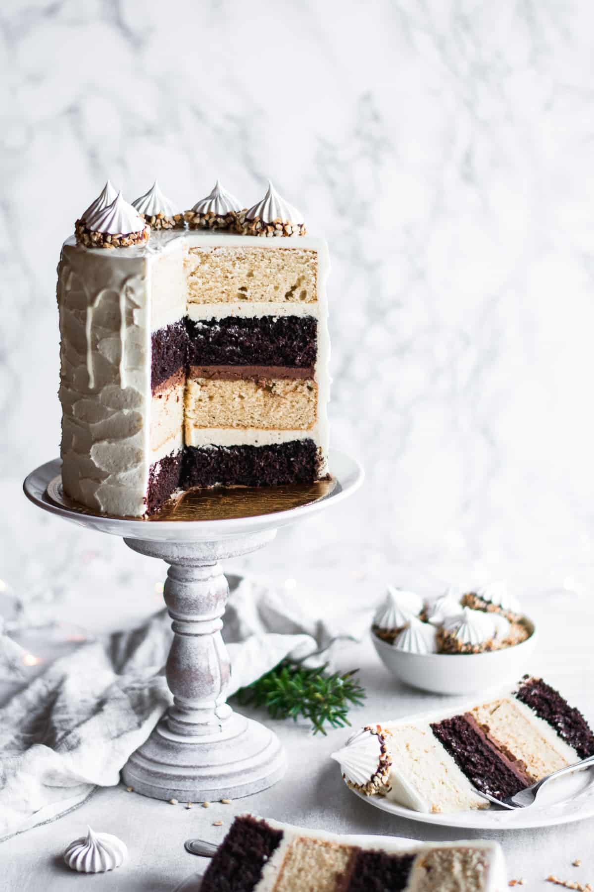 Chocolate Hazelnut Winter Wonderland Cake Ana S Baking Chronicles Chocolate Hazelnut Winter Wonderland Cake Ana S Baking Chronicles