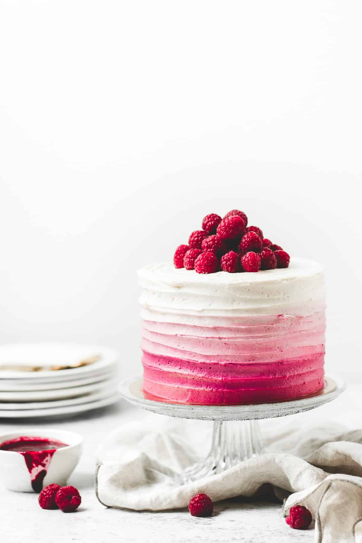 Easy fresh raspberry jelly layer/insert for tarts and mousse cakes