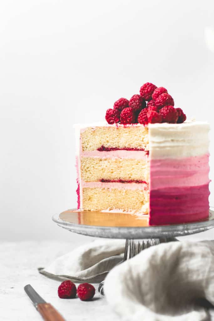 Raspberry Vanilla Cake | www.anasbakingchronicles.com