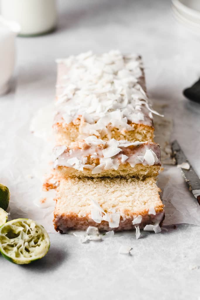 This Coconut Lime cake is super moist and tender, made with real coconut milk and lime juice. You can even make it dairy free! ⎪www.anasbakingchronicles.com