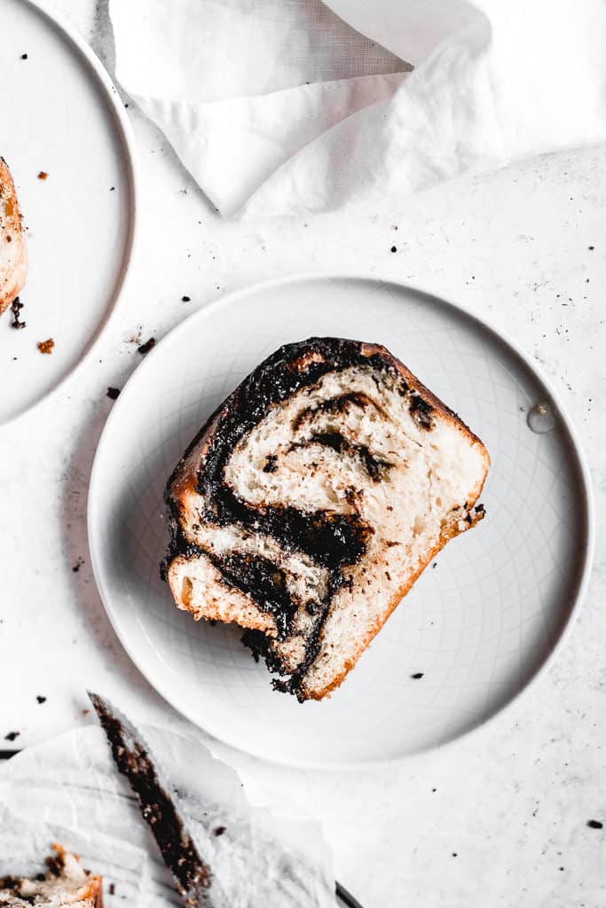 This amazing Chocolate Babka is made from soft and rich brioche dough, which is filled with luscious chocolate filling. Perfect recipe for fall baking! ⎪www.anasbakingchronicles.com