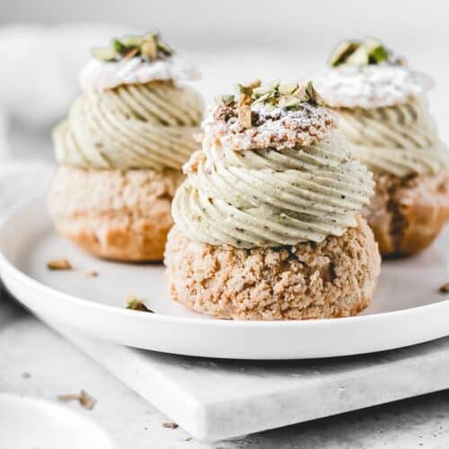 Pistachio Raspberry Cream Puffs Ana's Baking Chronicles