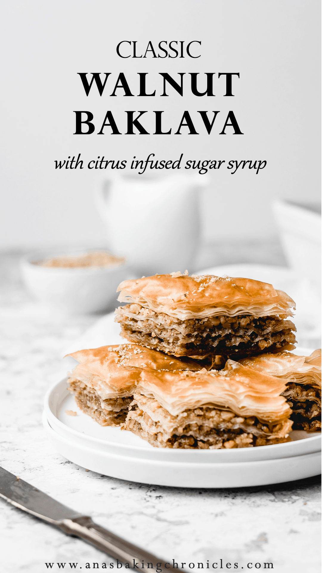 Walnut Baklava with Citrus Syrup