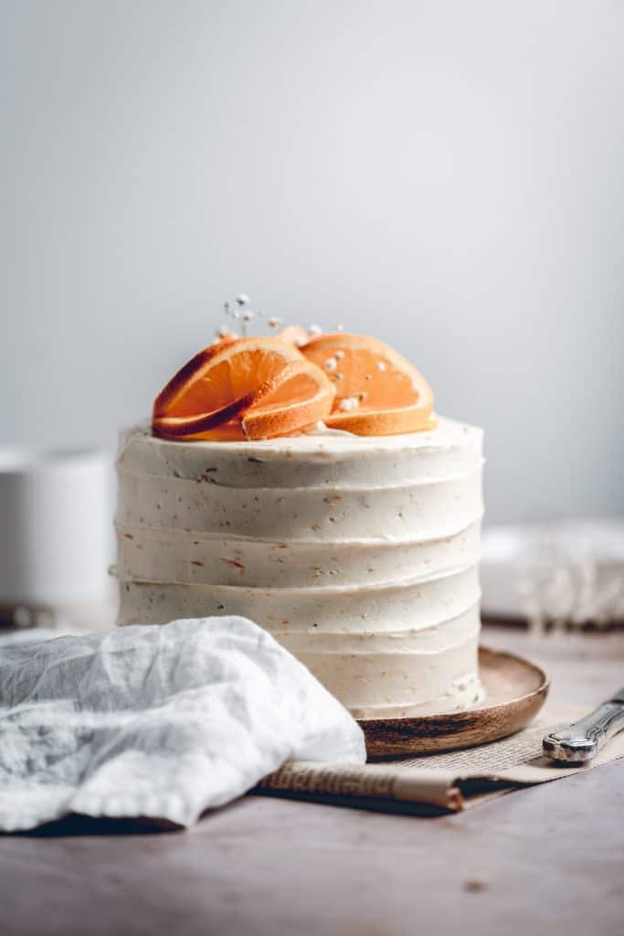 This delicious Carrot Cake is the perfect choice for special occasions or just because it's Sunday! Packed full of carrots, cinnamon and walnuts, it's paired with tangy Orange Cream Cheese frosting and will quickly become your favourite!