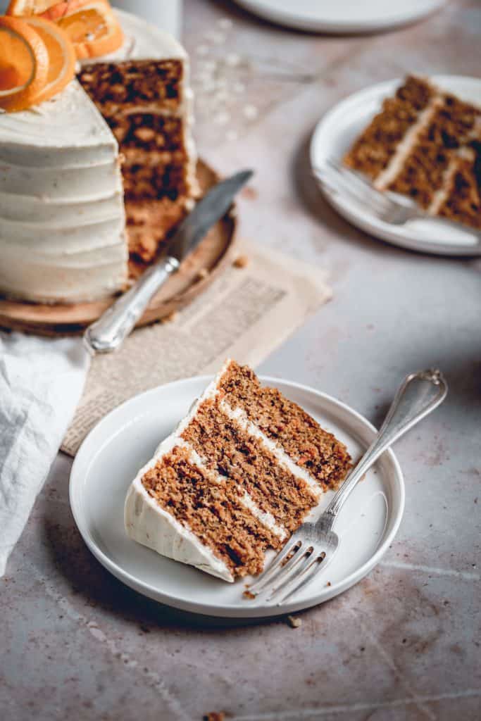 This delicious Carrot Cake is the perfect choice for special occasions. Packed full of flavour, it's paired with tangy Orange Cream Cheese frosting.