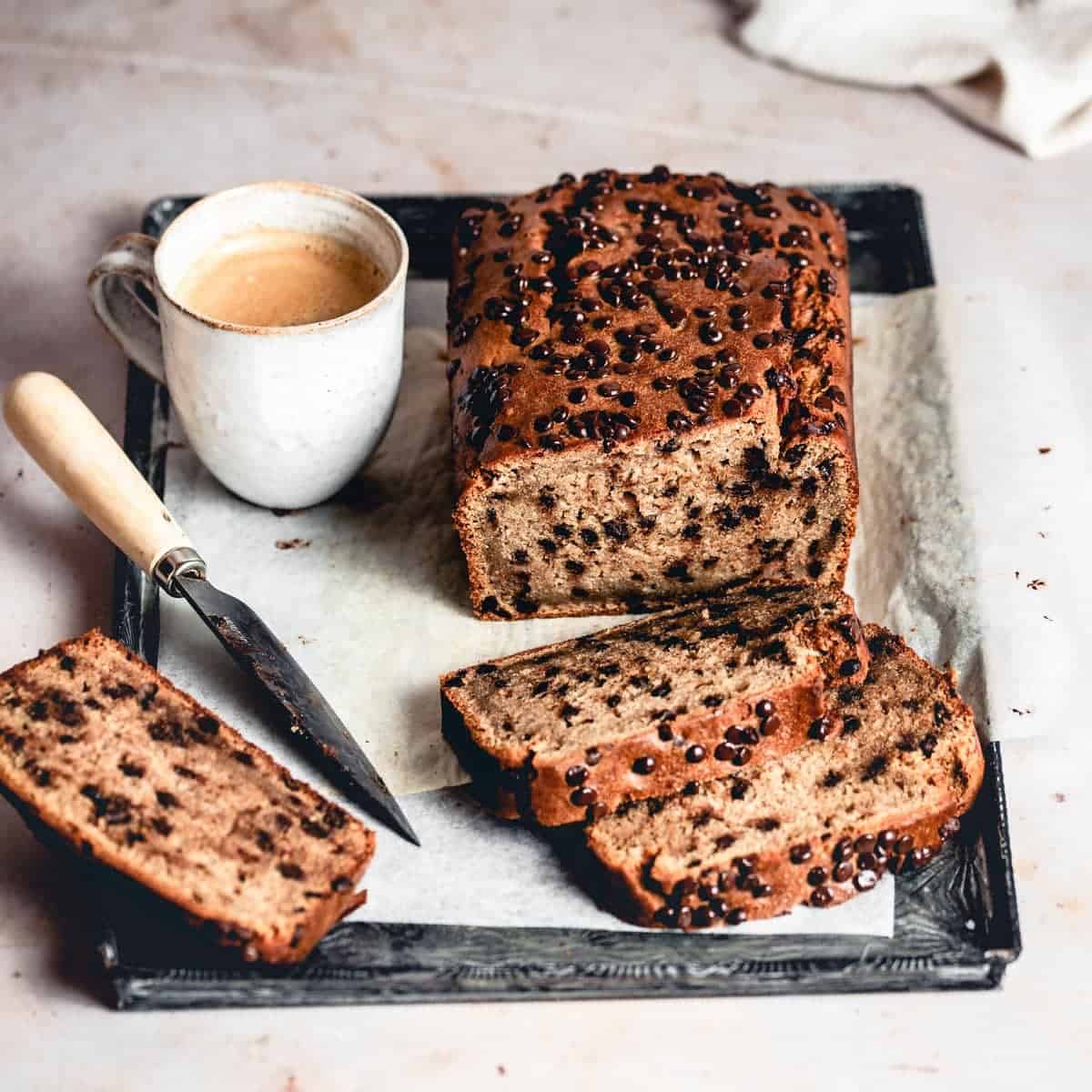 AMAZING Peanut Butter Chocolate Chip Banana Bread Ana's Baking Chronicles