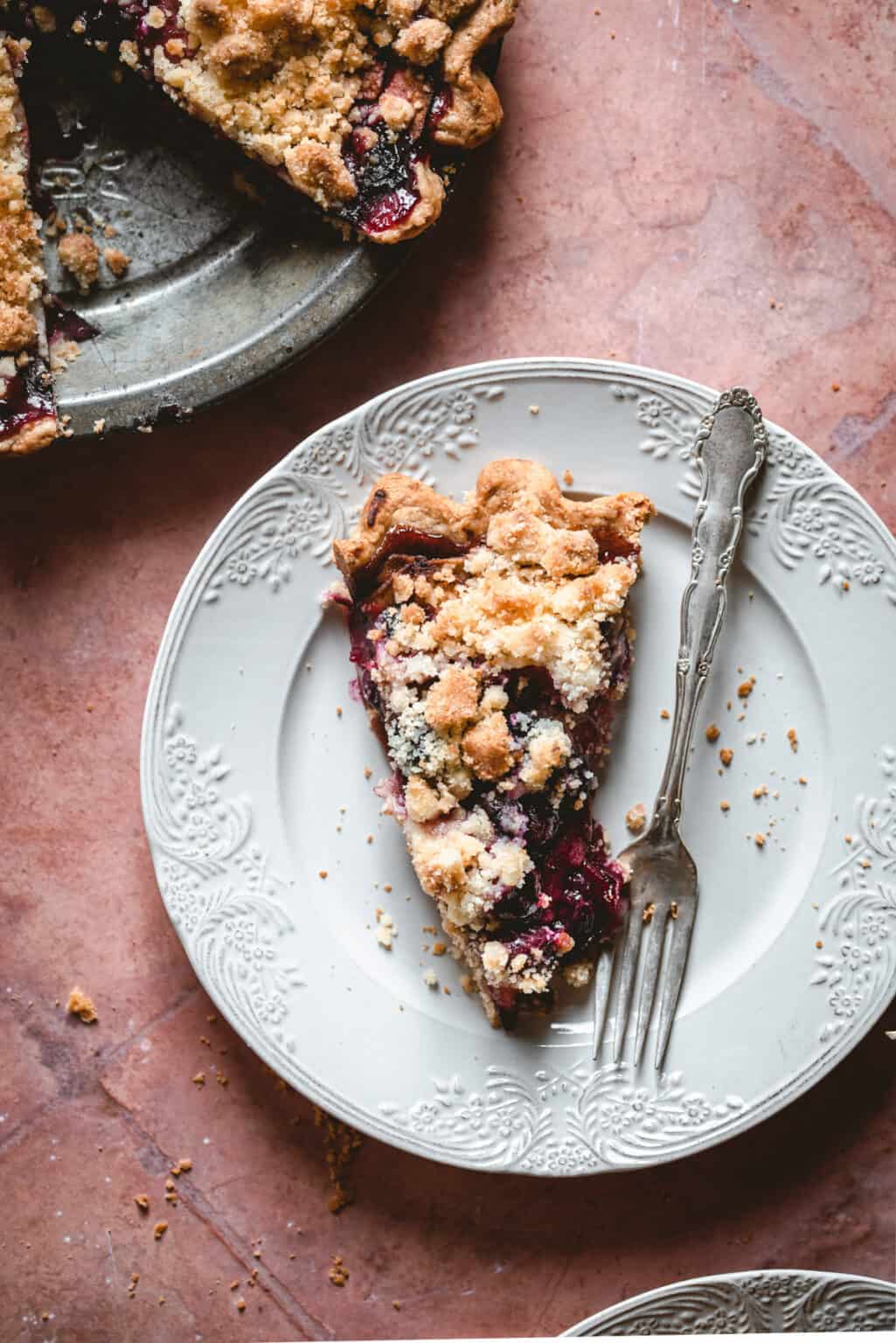 Blueberry Apple Pie with Streusel topping Ana's Baking Chronicles